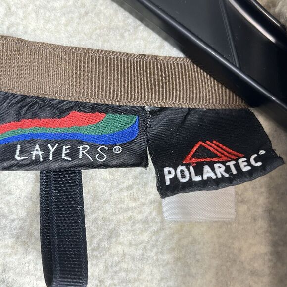 Vintage Birkenstock Employee Jacket Uniform Worker Fleece Polartec Women’s Large - Picture 13 of 14